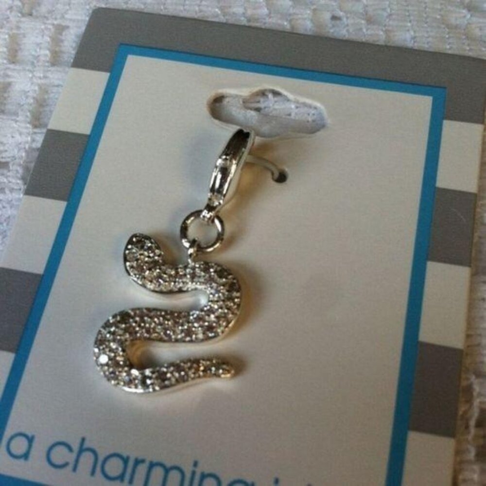 a charming idea CZ Snake Pendant New